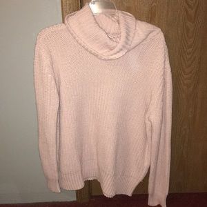 Light pink turtleneck sweater